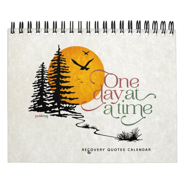 2021 One Day at a Time Inspiration Recovery Quotes Calendar (Cover)