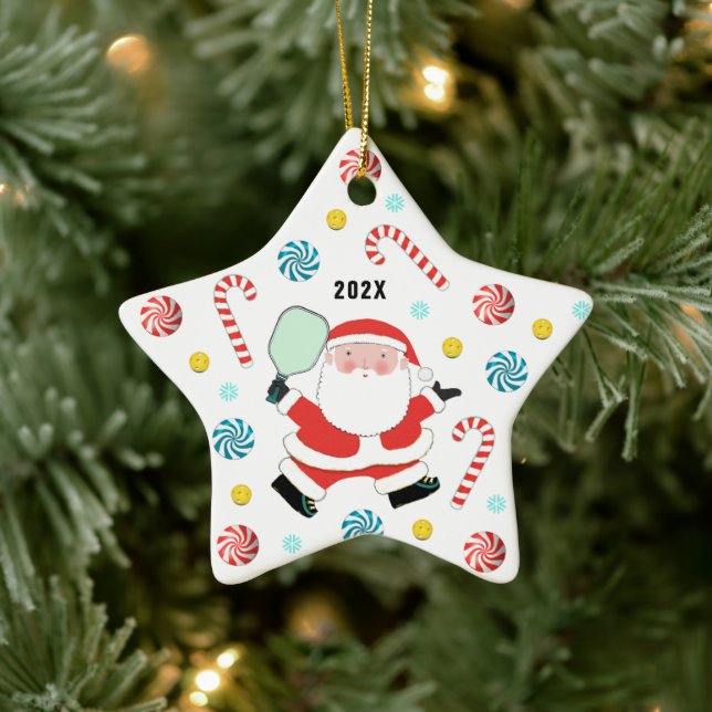 2021 Pickleball Keepsake Ceramic Ornament (Tree)