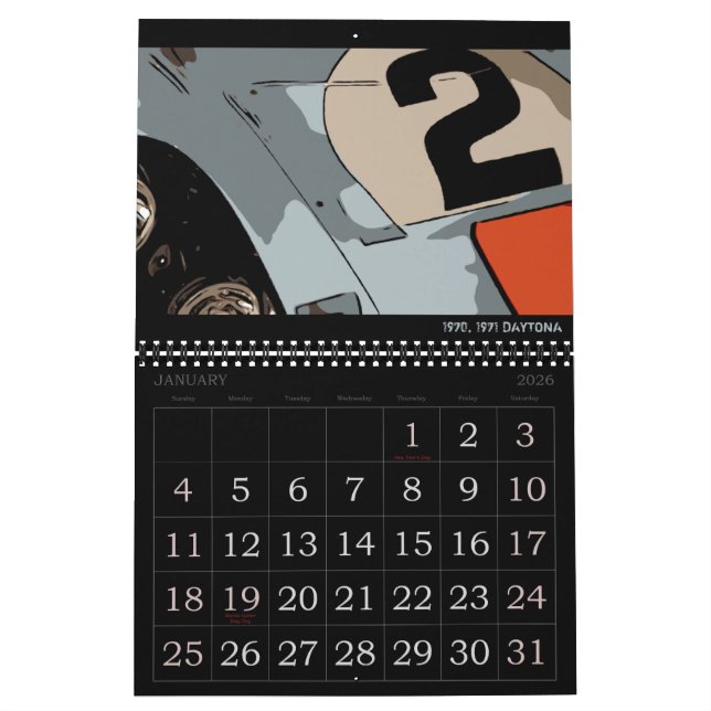 2021 RACING CALENDAR (Jan 2026)