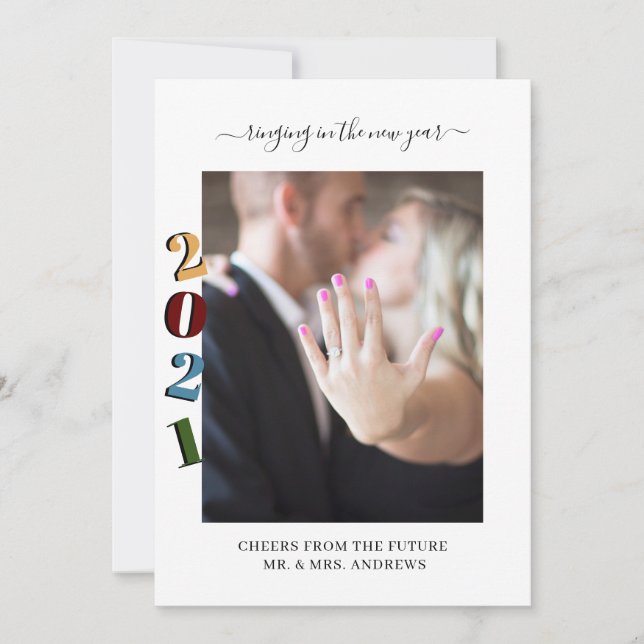 2021 Ringing in the New Year engagement Photo (Front)