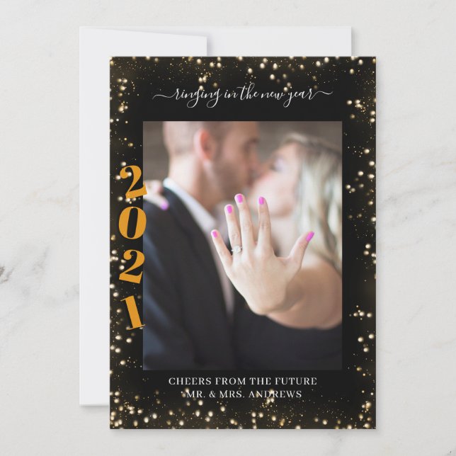 2021 Ringing in the New Year engagement Photo (Front)