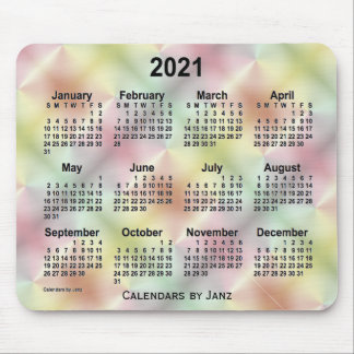 2021 San Telmo Satin Calendar by Janz Mouse Pad