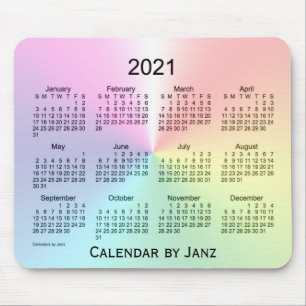 2021 Shimmer Calendar by Janz Mouse Pad