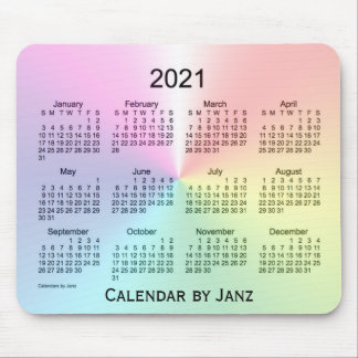 2021 Shimmer Calendar by Janz Mouse Pad