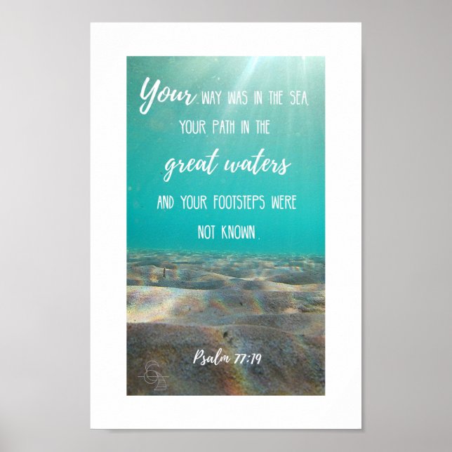 2021 Small Ancient Waters: Psalm 77:19  Poster (Front)