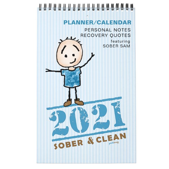 2021 Sober & Clean: Recovery Quotes Gift Planner Calendar (Cover)