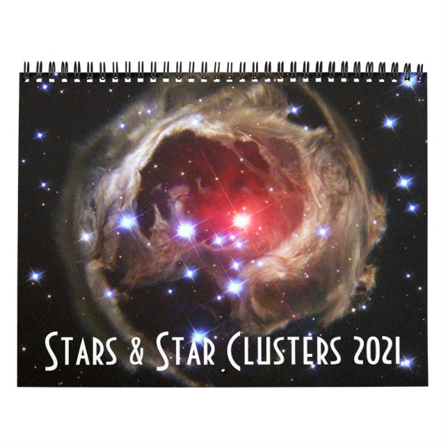 2021 Space Astronomy Stars Star Clusters NASA Calendar (Cover)