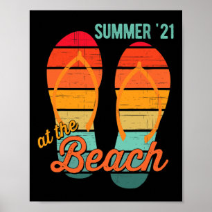 2021 Summer Family Beach Ocean Vacation Matching F Poster