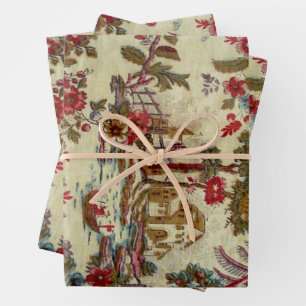 2021 Toile de Jouy  Wrapping Paper Sheet