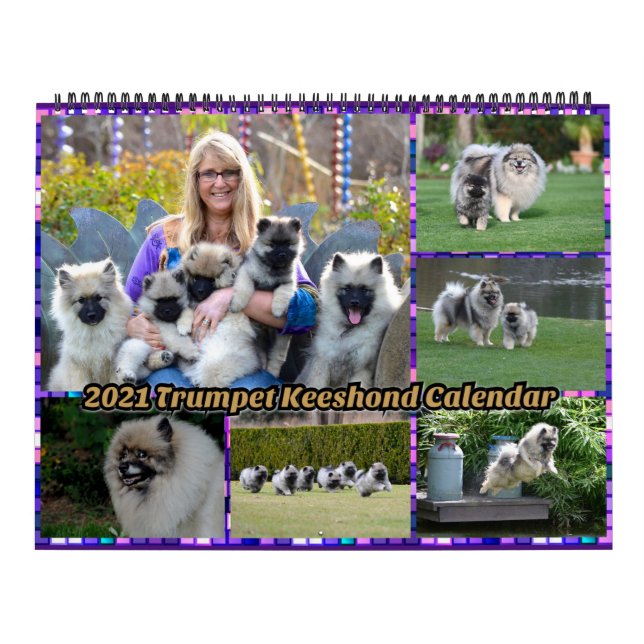 2021 Trumpet Keeshond Calendar (Cover)