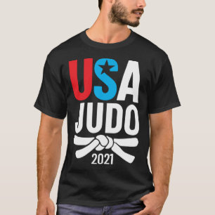 2021 USA Judo Player Apparel American for US Judo T-Shirt