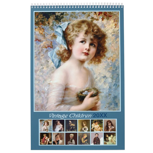 2021 Vintage Children Wall Calendar (Cover)