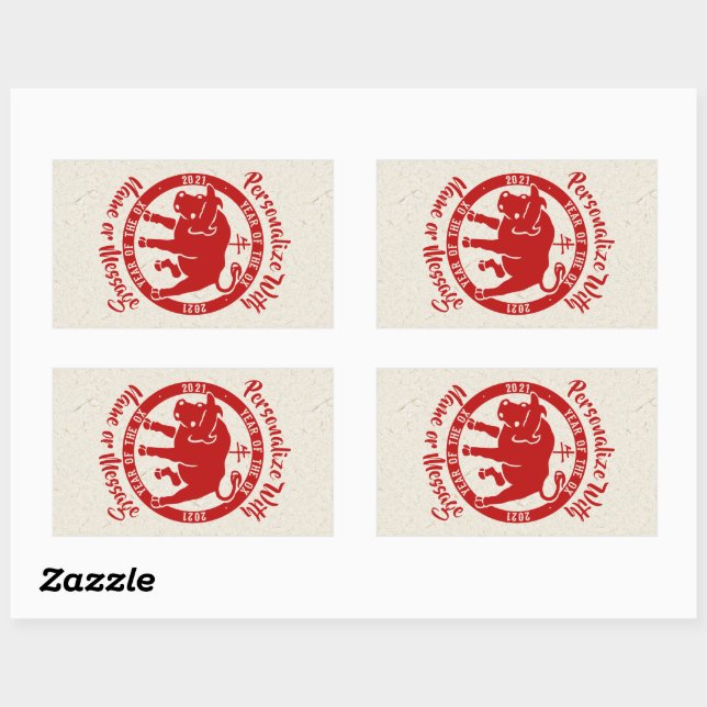 2021 Year Of The Ox Sticker (Sheet)