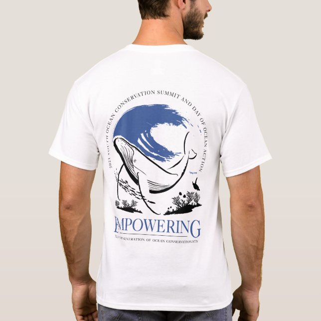 2021 Youth Ocean Conservation Summit Shirt (white) (Back)