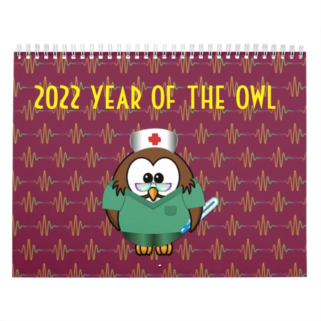 2022 année du calendrier des chouettes (Protection)