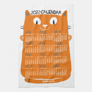 2022 Calendar (See Description for New Version)  Kitchen Towel