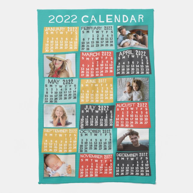 2022 Calendar (See Description for New Version)  Kitchen Towel (Vertical)