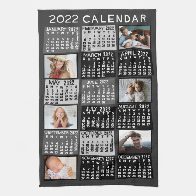 2022 Calendar (See Description for New Version)  Kitchen Towel (Vertical)