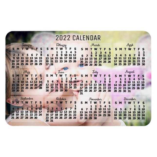 2022 Calendar (See Description for New Version)  Magnet (Horizontal)