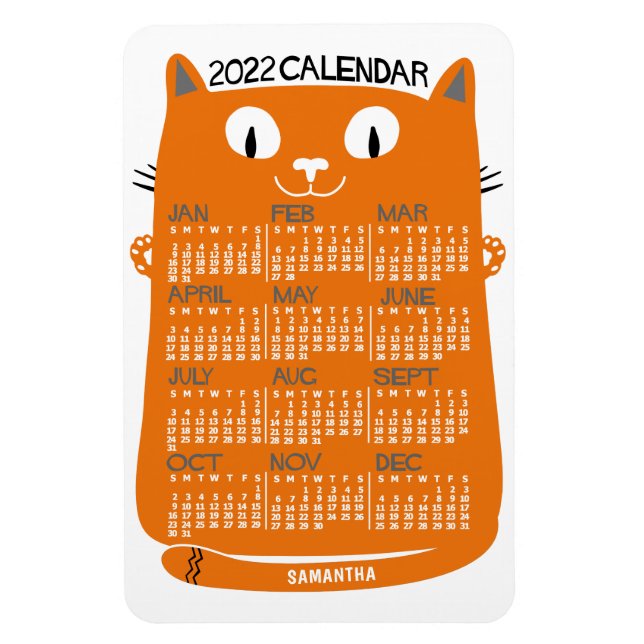 2022 Calendar (See Description for New Version)  Magnet (Vertical)