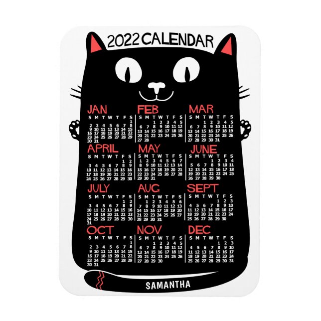2022 Calendar (See Description for New Version)  Magnet (Vertical)