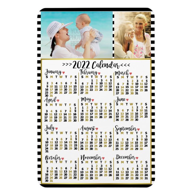 2022 Calendar (See Description for New Version)  Magnet (Vertical)