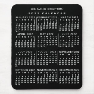 2022 Calendar (See Description for New Version)  Mouse Pad