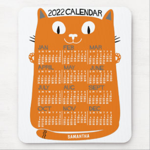 2022 Calendar (See Description for New Version)  Mouse Pad