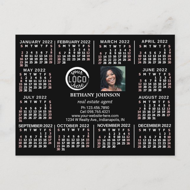 2022 Calendar (See Description for New Version)  Postcard (Front)
