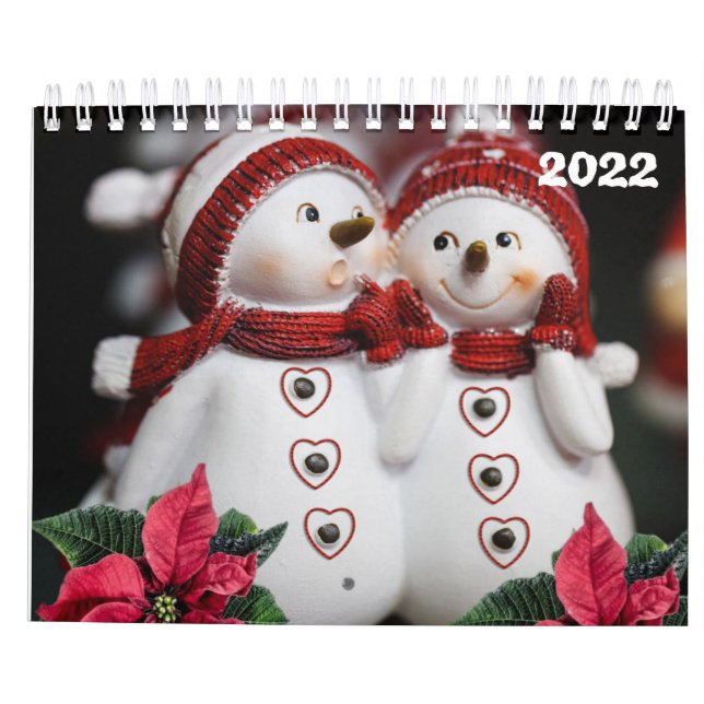 2022 Calendrier Noël Snowman (Dos)
