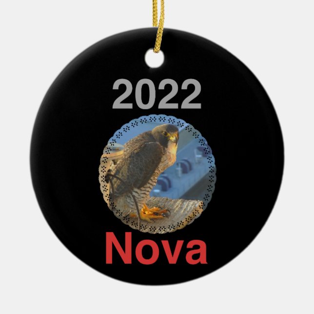 2022 Ceramic Circle Ornament Nova (Front)