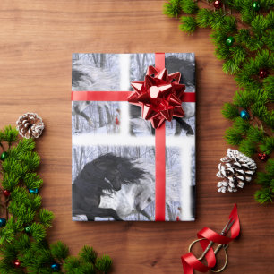 2022 Christmas Horses Wrapping Paper