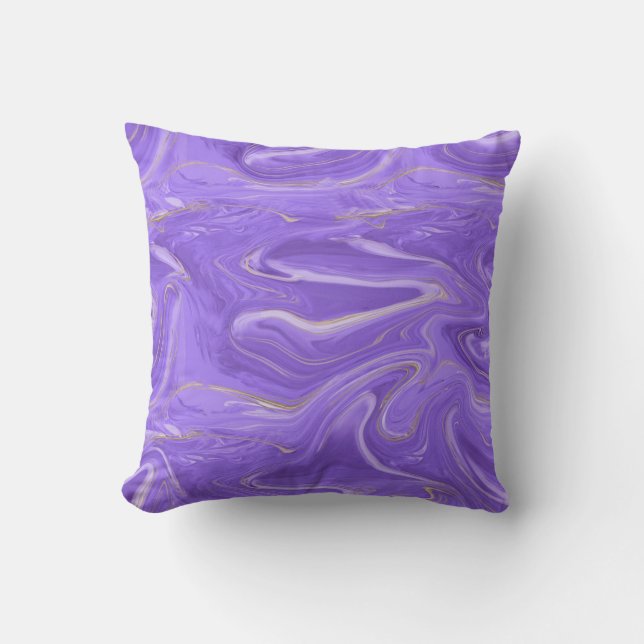 2022 colour of the year marble abstract throw pillow (Front)