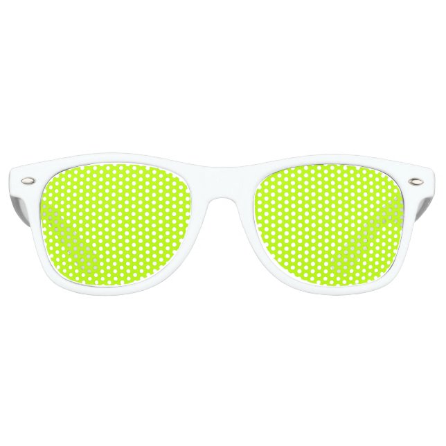 2022 colour trend- LIME Retro Sunglasses (Front)