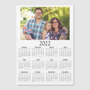 2022 Customized Photo Calendar Mini Magnet