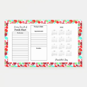 2022 Every Day's A Fresh Start Personalized Post-it Notes