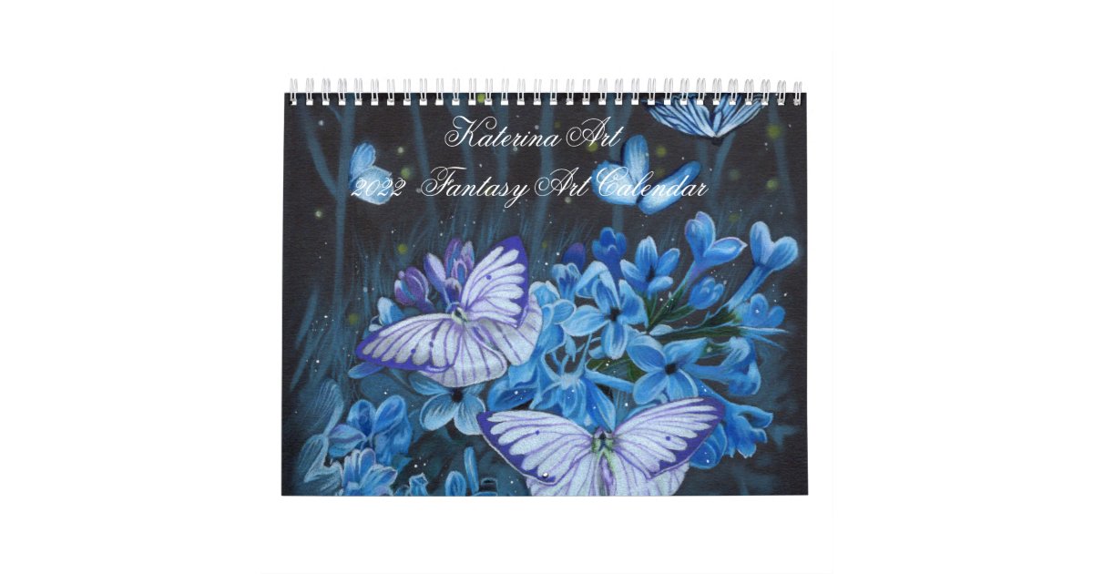 2022 Fantasy Art Calendar by Katerina Art Zazzle