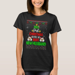 2022 First Christmas With My Hot New Husband Ugly  T-Shirt