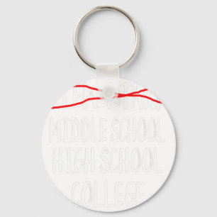 2022 Funny Elementary School Graduation 6th Grade Keychain