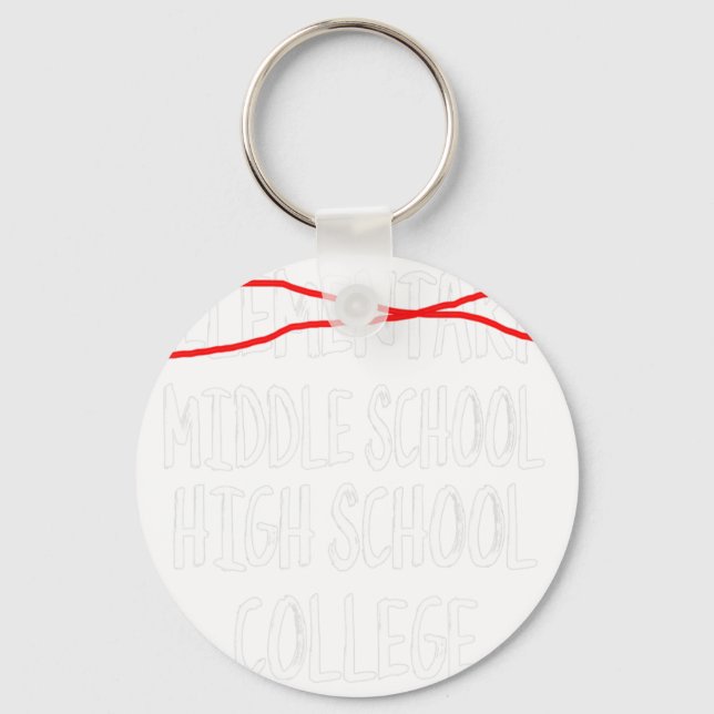 2022 Funny Elementary School Graduation 6th Grade  Keychain (Front)