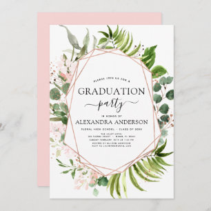 2022 Graduation Eucalyptus Green Invitation