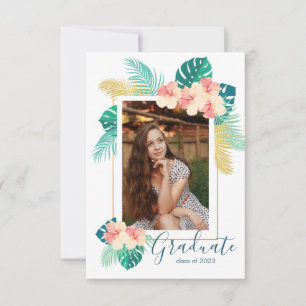 2022 Green Hawaiian Graduation Announcement