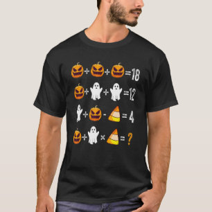 2022 Halloween Order of Operations Quiz Math Teach T-Shirt