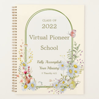 2022 JW pioneer school - floral frame Planner