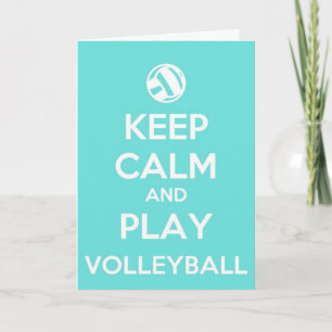 2022 Keep Calm Play Volleyball Card