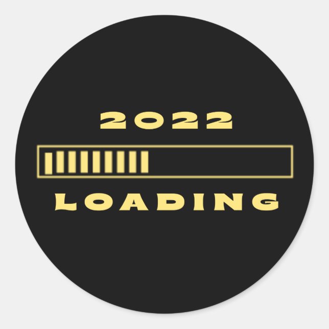2022 Loading Classic Round Sticker (Front)