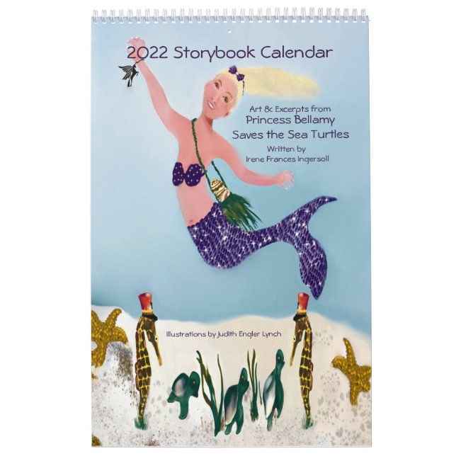 2022 Mermaid and Sea Turtles Storybook Calendar  (Cover)