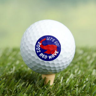 2022 MIDTERMS RED WAVE LET'S GO GOLF BALLS
