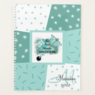2022 Monogramme Nom Vert Moderne