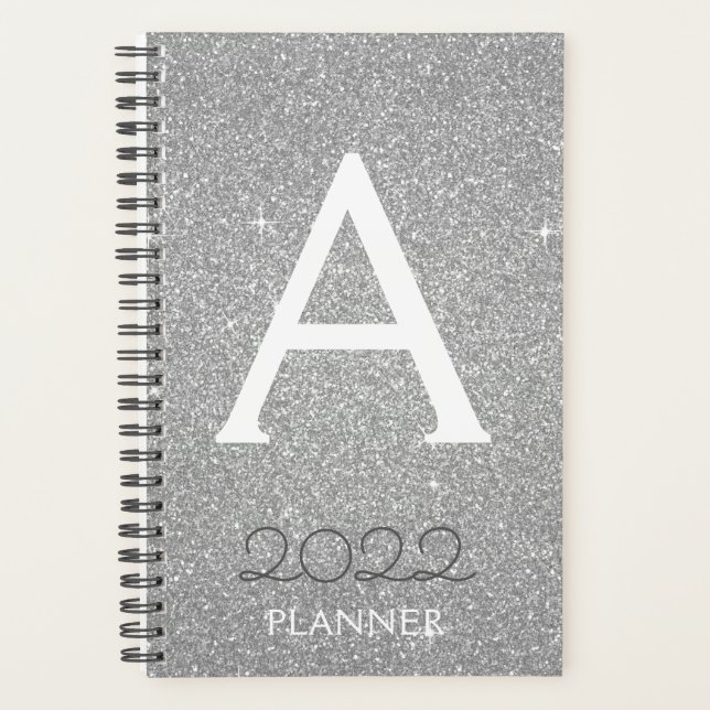 2022 Monogramme Paillettes Argentées (Devant)